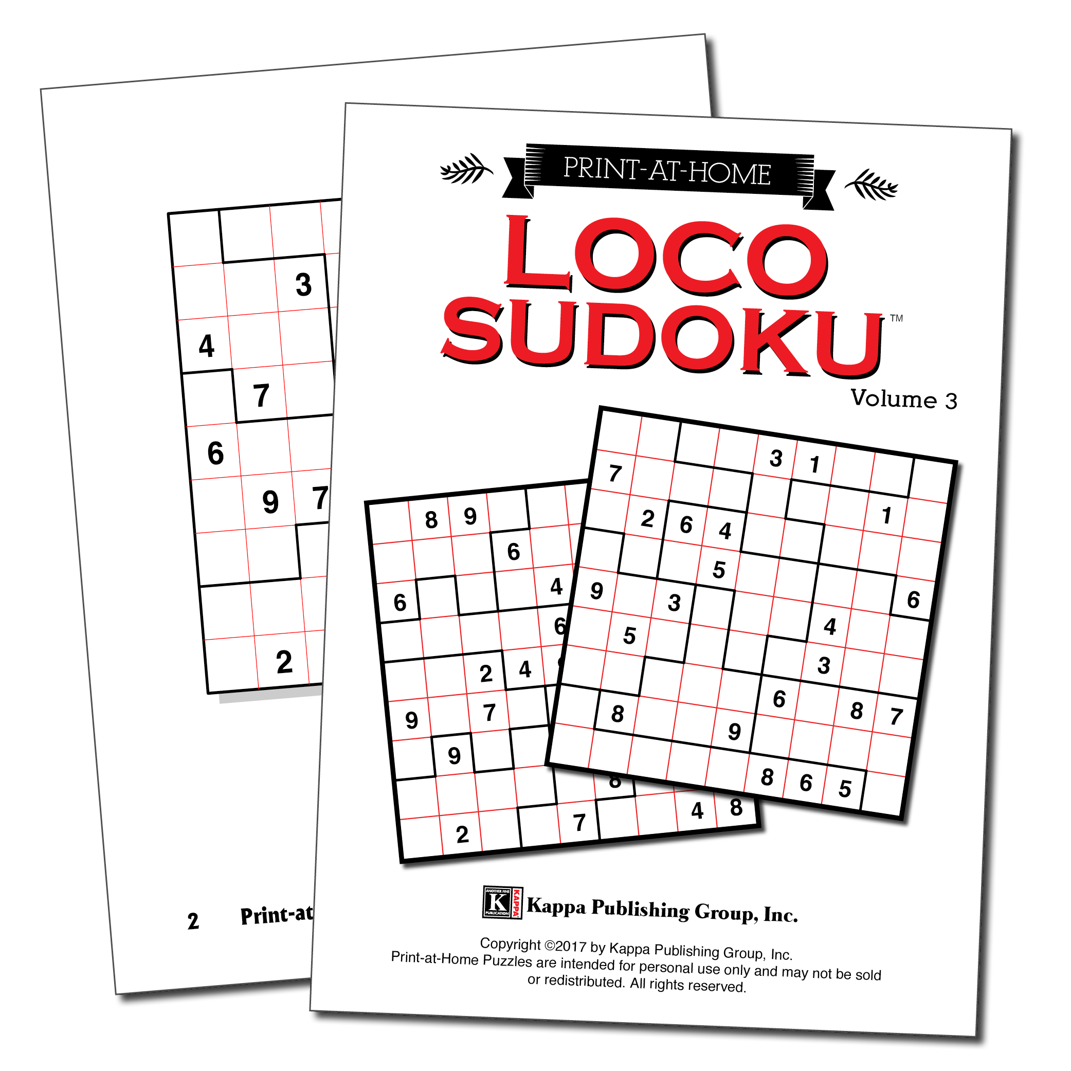 PrintatHome Loco Sudoku Kappa Puzzles