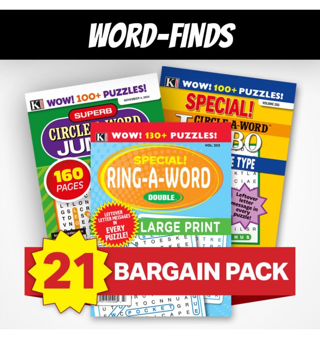 21 Word-Find Magazines