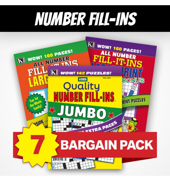 7 Number Fill-In Magazines
