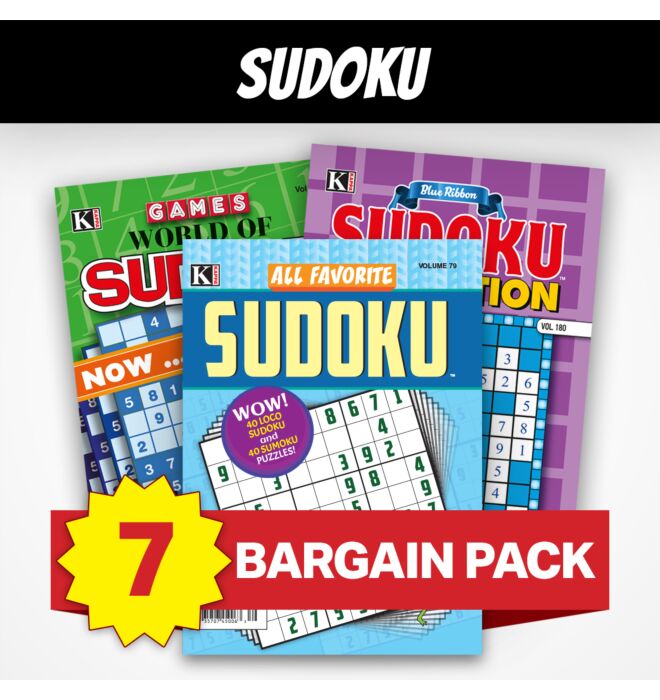 7 Sudoku Magazines