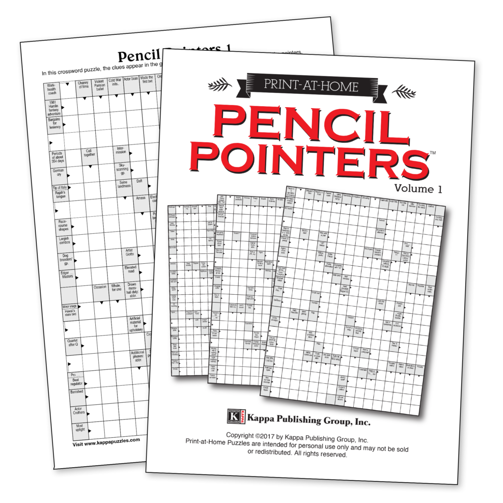Print-at-Home Pencil Pointers – Kappa Puzzles