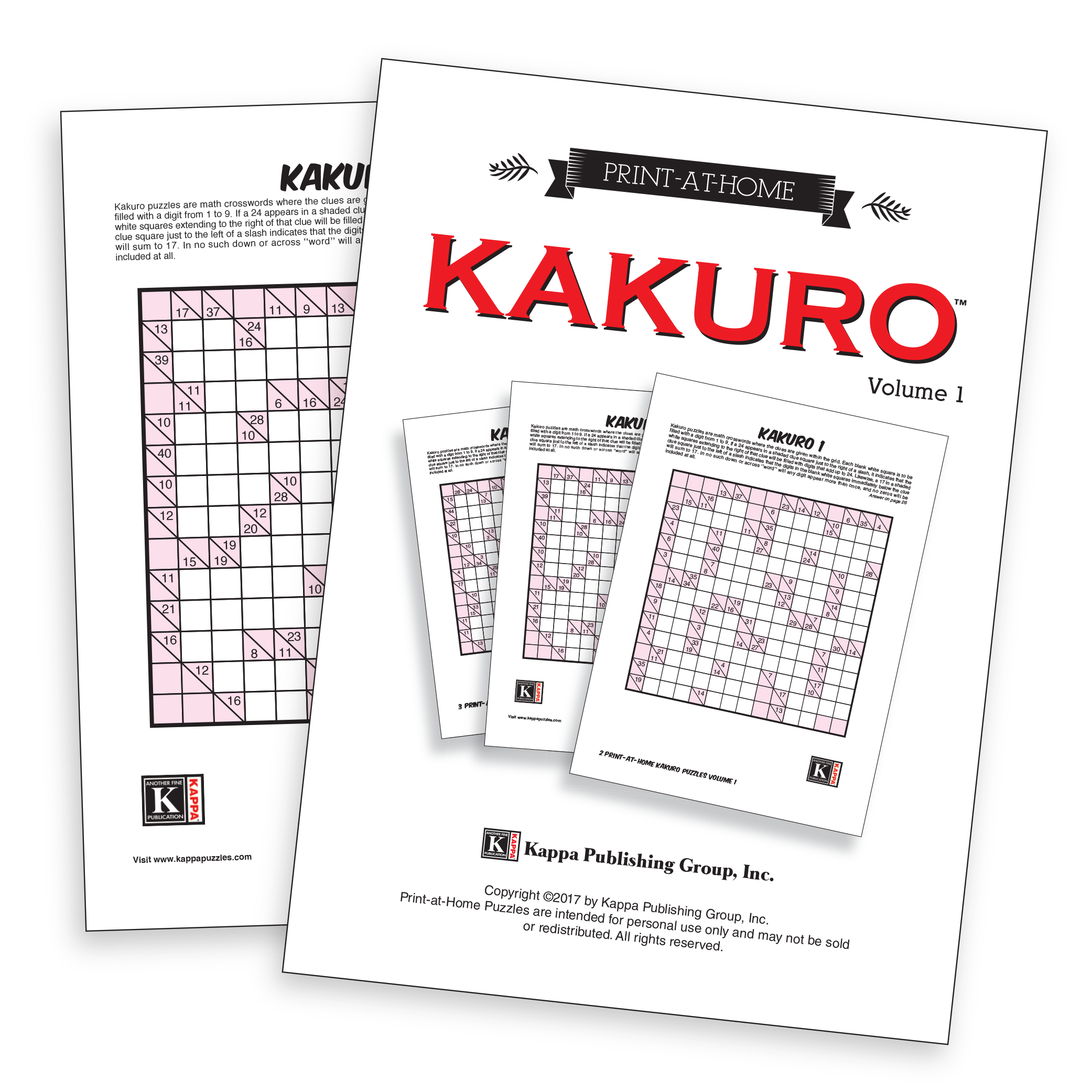 PrintatHome Kakuro Kappa Puzzles