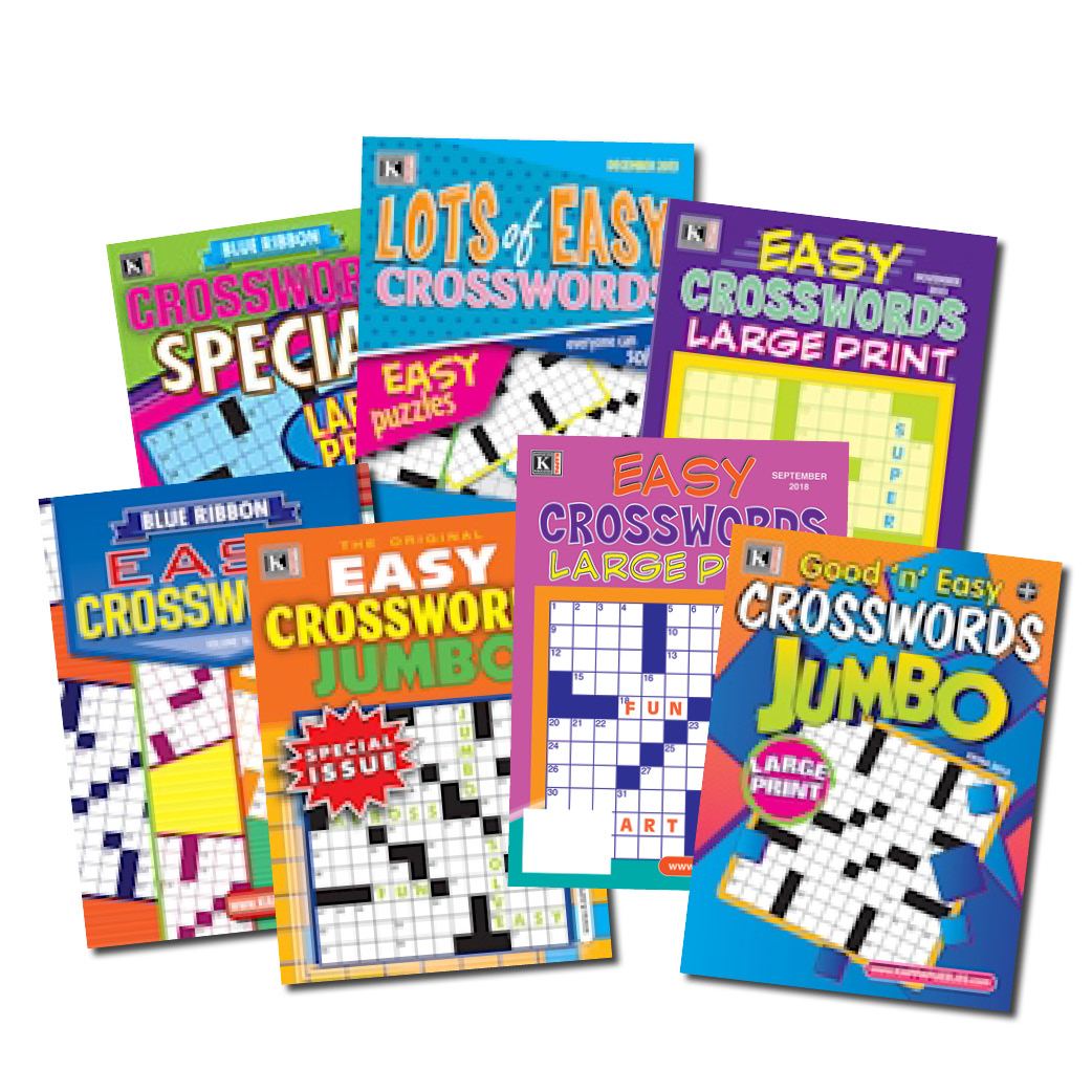 3 X CROSSWORD PUZZLE BOOKS MAGS JUST CROSSWORD - 300 + PUZZLES BRAND NEW