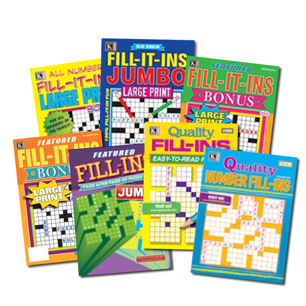 7 Fill-In Magazines – Kappa Puzzles