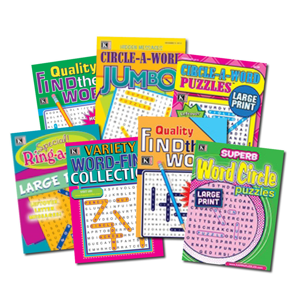 7 Word Search Magazines – Kappa Puzzles