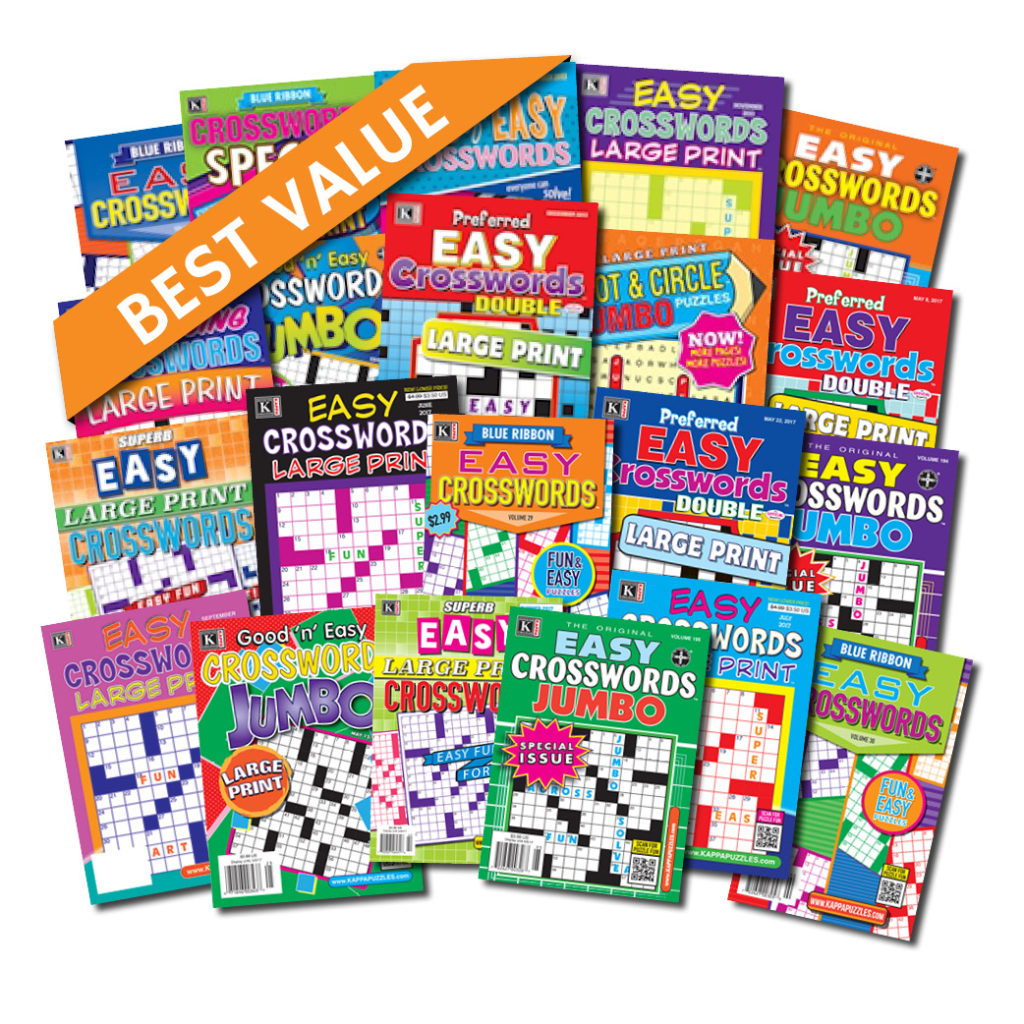 21 Easy Crossword Magazines Kappa Puzzles