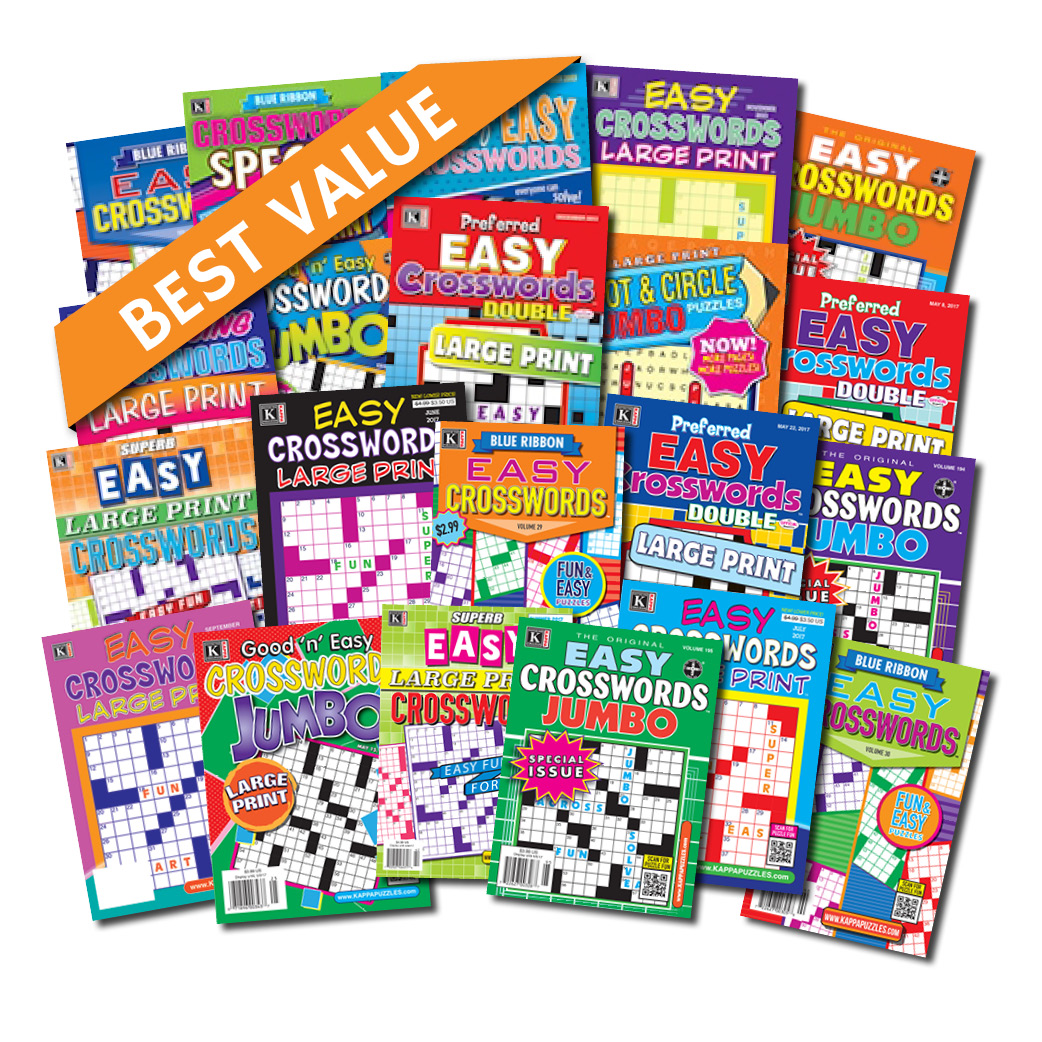 3 X CROSSWORD PUZZLE BOOKS MAGS JUST CROSSWORD - 300 + PUZZLES BRAND NEW