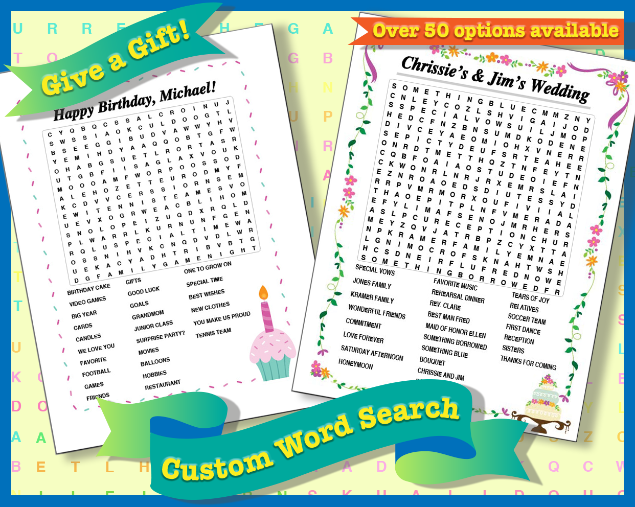 custom word search kappa puzzles