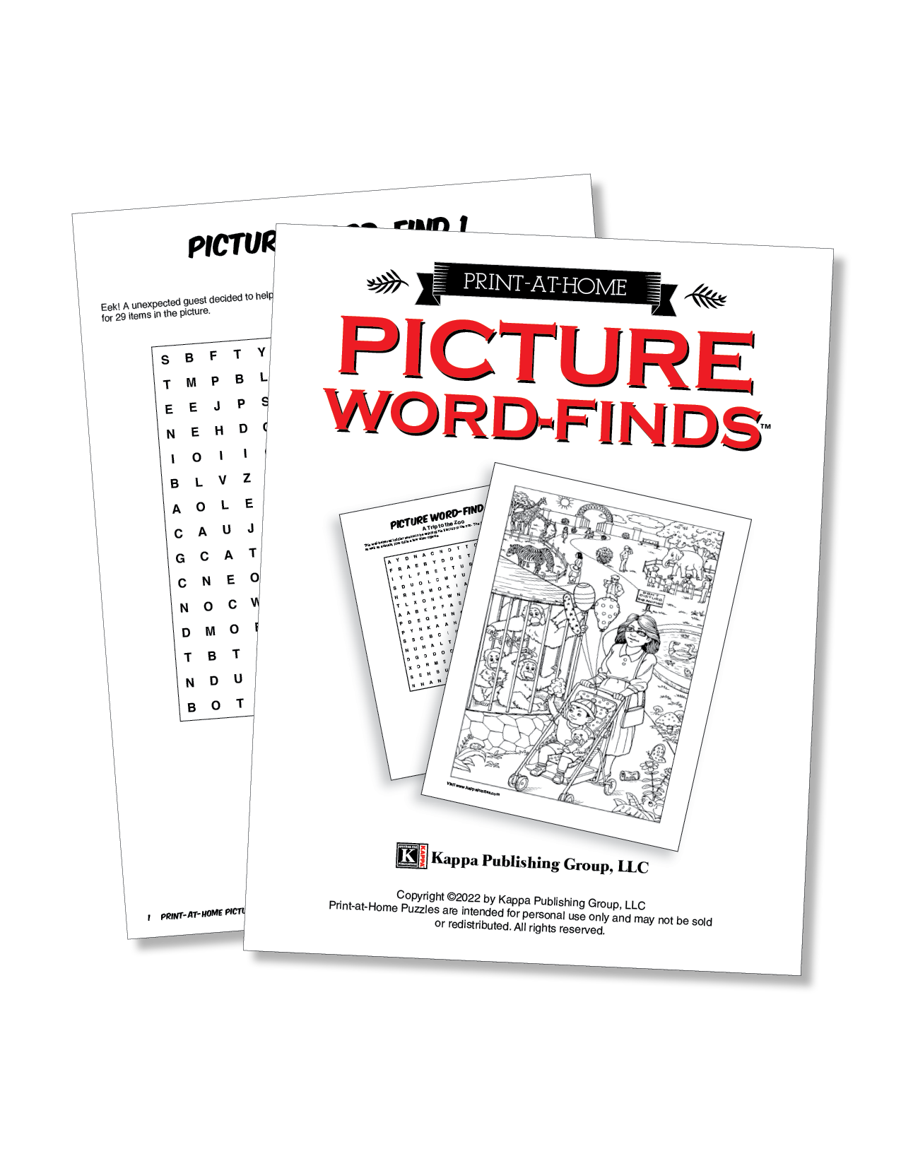 Leerling Genealogie Regenachtig Print-at-Home Picture Word-Finds – Kappa Puzzles