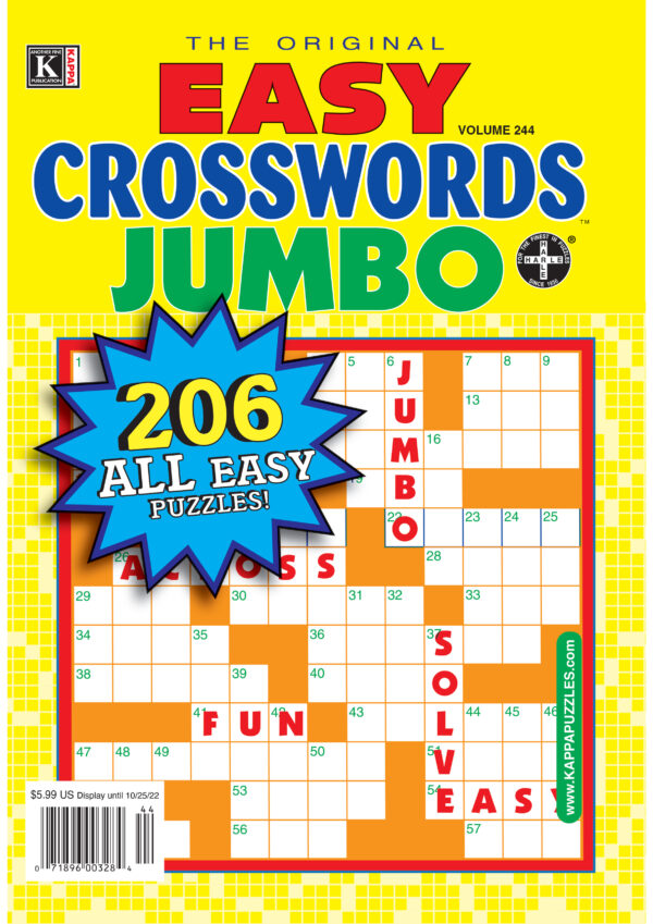 LARGE PRINT CROSSWORDS- Easy to Read KAPPA Puzzles Volume 106-GREEN 