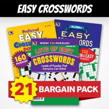 21 Easy Crossword Magazines
