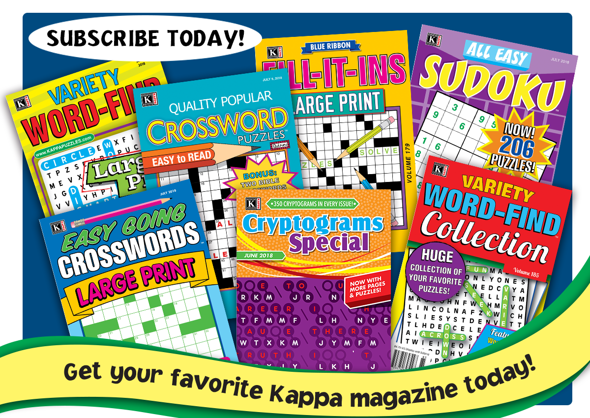 Kappa Collectors Large Print Crosswords Holiday 2016 FREE SHIPPING CB 